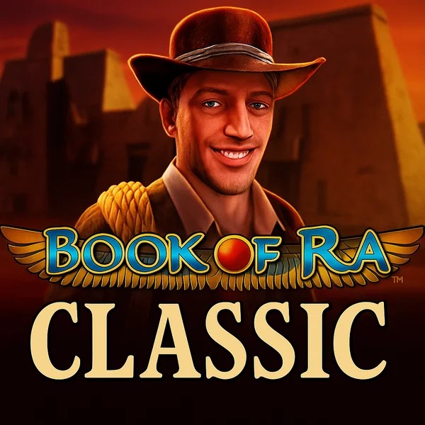 Book of Ra Classic game by Novomatic – logo hosted on MrPacho Casino